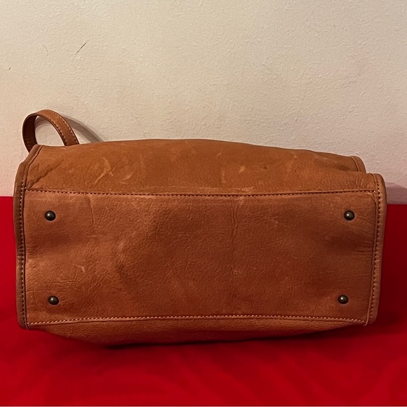 American Leather Co. Lenox Triple Entry Satchel Handbag - Picture 6 of 8